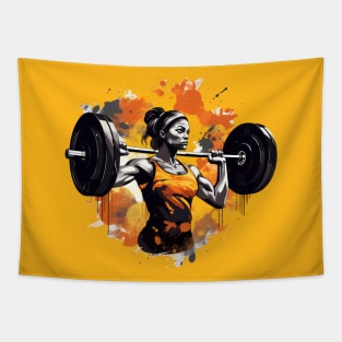 beautiful black athlete woman Tapestry