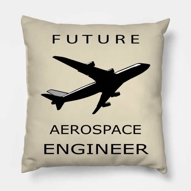 future aerospace engineer text, aircraft engineering Pillow by PrisDesign99