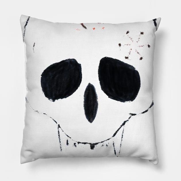 terrific skull Pillow by najjanass