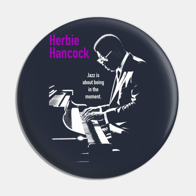 Herbie Hancock Silhouette Pin by BAJAJU