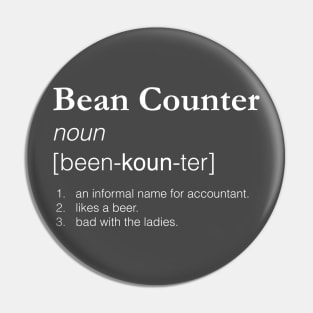 Bean Counter - Slang job title Pin