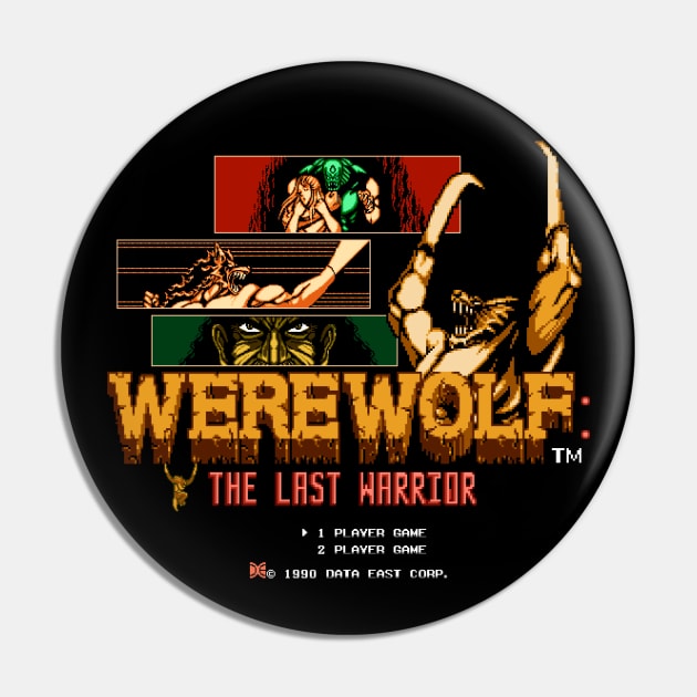 Title Screams: Werewolf: The Last Warrior Pin by Steve Van Samson