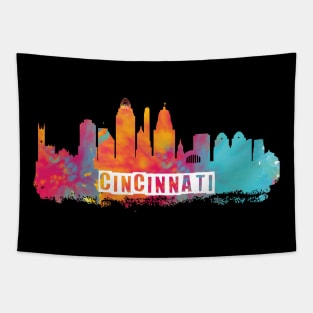 Cincinnati Skyline Tapestry