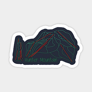 Hunter Mountain Trail Map Magnet