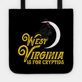 West Virginia Is For Cryptids Mothman Design Tote