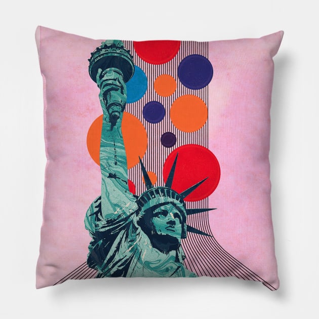 LADY LIBERTY Pillow by ConradGarner