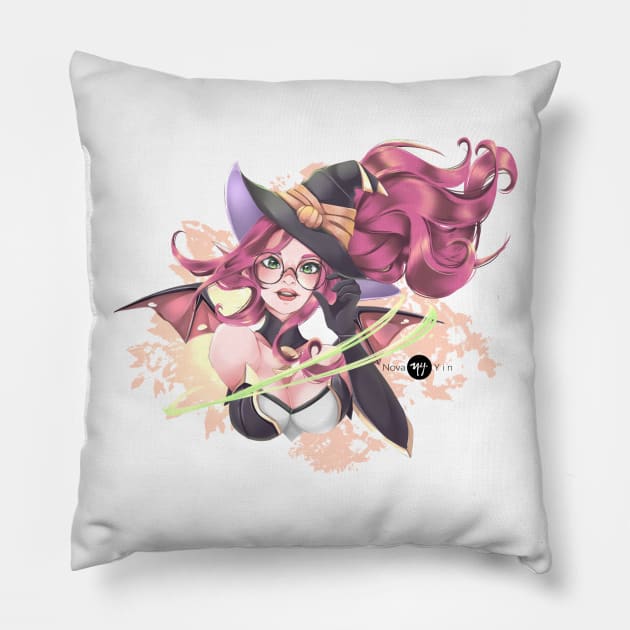 Witch Janna Pillow by Nova Yin