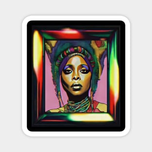 Erykah Badu Inspired Magnet