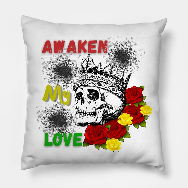 Skull Design With A Beautiful Message Pillow by The Merch Xpress