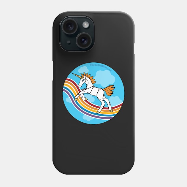 Rainbow Unicorn v3 — Dancing Uniquorn Illustration series Phone Case by mellierosetest