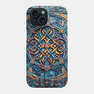 Interlocking Abstract Geometric Figures Dimensions Phone Case