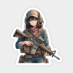 Tactical Girl Magnet