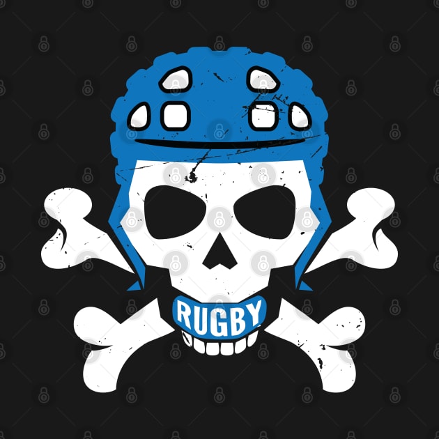 Rugby Fan Pirate Headgear Skull by atomguy