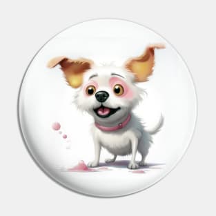 cute dog and bubble gum Pin