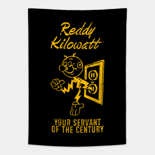 Reddy Kilowatt - Vintage Yellow Tapestry