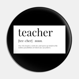 Teacher definition Pin