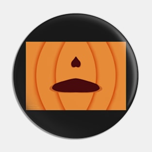 Gasp Pumpkin unlit Face Pin