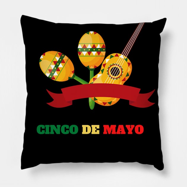 cinco d mayo party Pillow by souhailstore