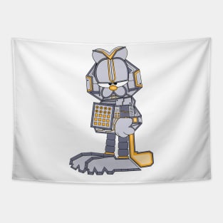 mecha cyborg Garfield artwork Tapestry