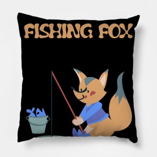 The fishing fox Pillow