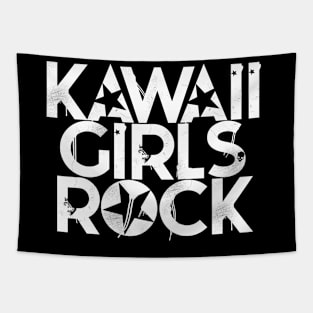 Kawaii Girls Rock Tapestry