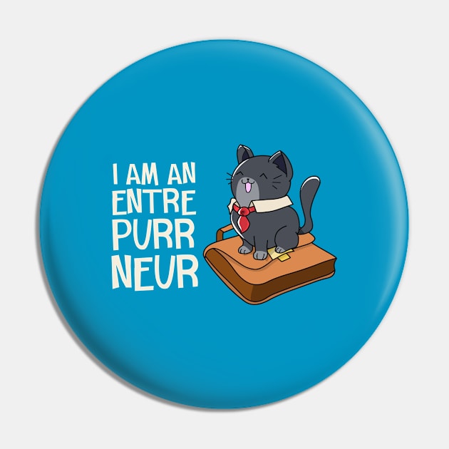 EntrePURRneur Kitty Pin by AnishaCreations