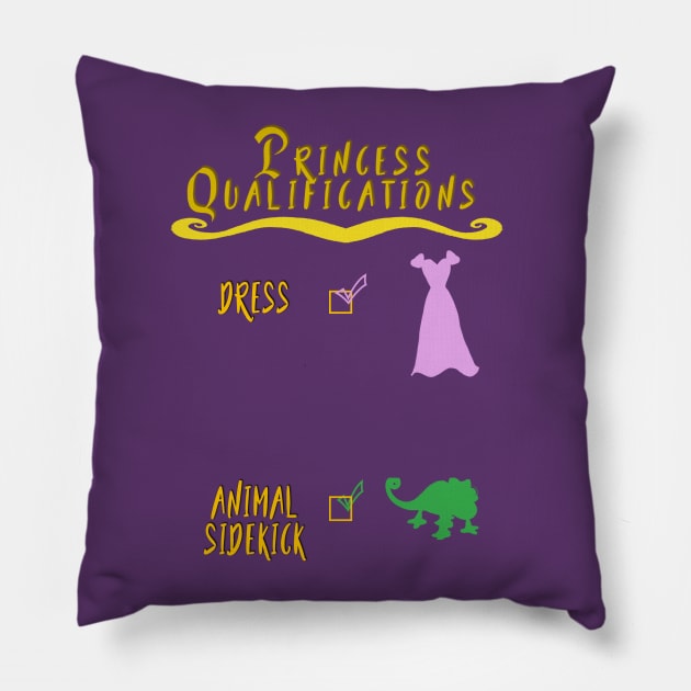 Princess Qualifications (Rapunzel Version) Pillow by AGirl95