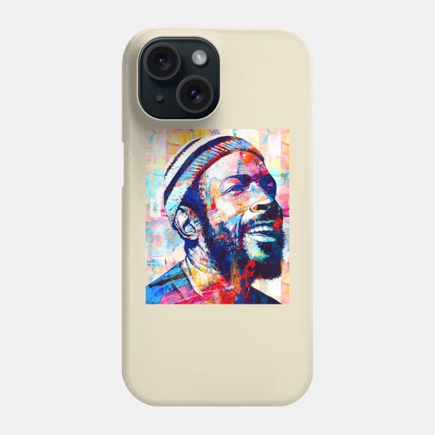 Marvin Gaye Abstract Paintings Phone Case by AnKa Art