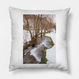 Calc-sinter or Travertine terraces, Gutenberg, South Germany Pillow