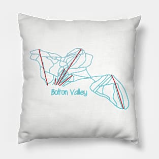 Bolton Valley Trail Map Pillow