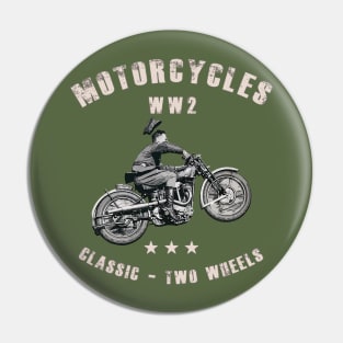 WW2 classic retro motorcycles Pin