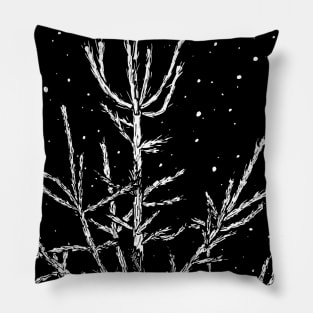 Line art  tree Pillow