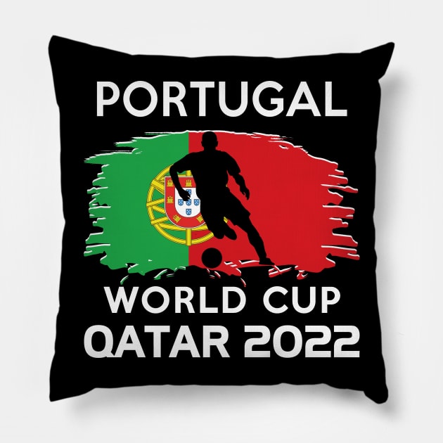 World Cup 2022 Portugal Team Pillow by adik