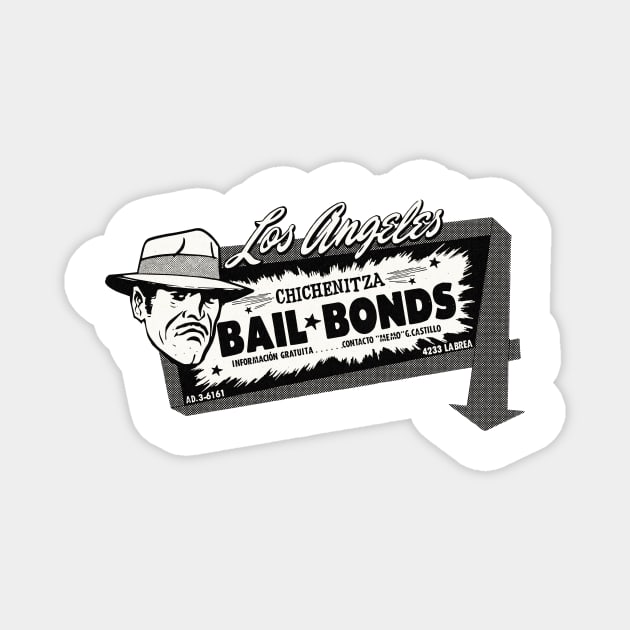 Vintage Mexican Los Angeles Bail Bonds Magnet by Kujo Vintage