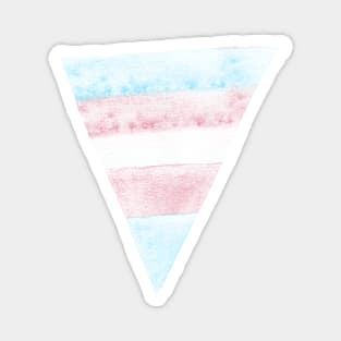 Trans Pride Triangle Magnet