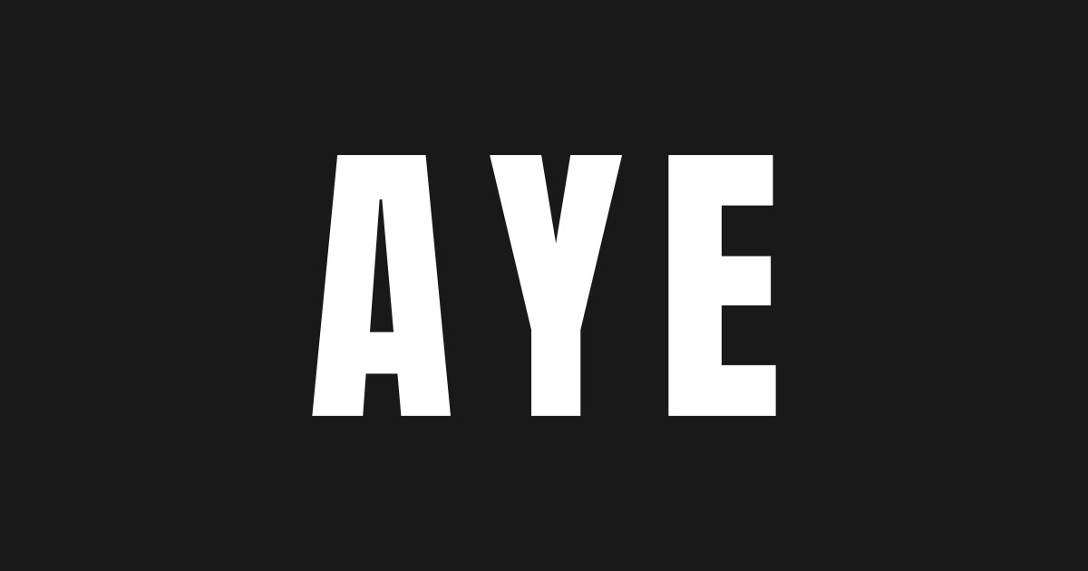 AYE Scotland's Big Way to Say Yes Aye Long Sleeve TShirt TeePublic