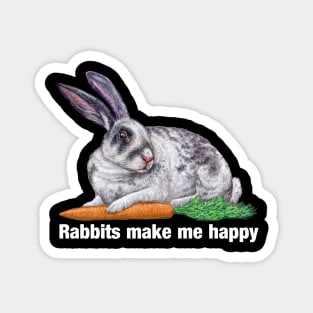 Rabbit with Carrot Magnet