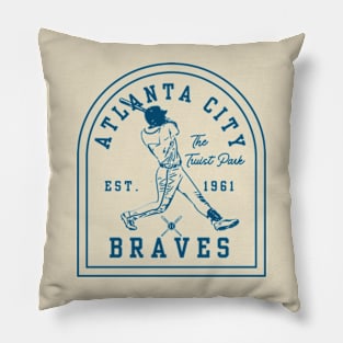 atlanta braves baseball Pillow