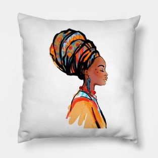 Black Woman Pillow