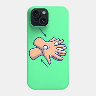 Washing hand cartoon 2 Phone Case