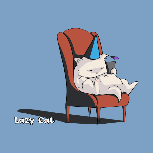 Lazy Cat Party Time by jocampo770