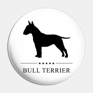 Bull Terrier Black Silhouette Pin