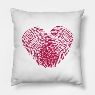 Finger print heart Pillow