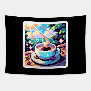 Coffee Pixel Poster Water Vintage Since Tapestry