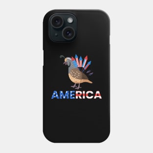 Quail Fireworks Quail America Phone Case