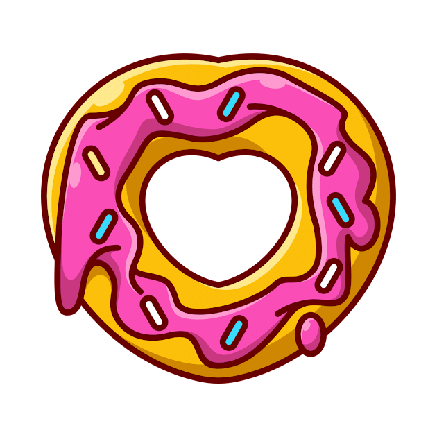 Love doughnut cream melted cartoon by Wawadzgnstuff