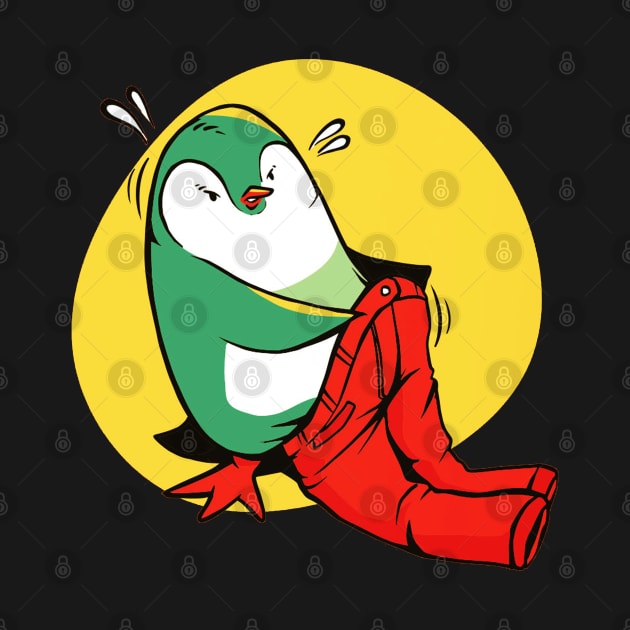 Funny Cute Penguin Wearing Pant !! Artwork by Artistic muss