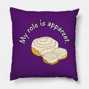 My Role is Apparent Funny Parent Humor / Dad Joke Cinnamon Roll Family Pocket Version (MD23Frd011b2) Pillow