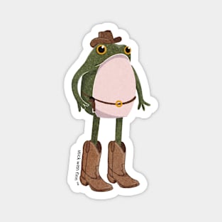 Cowboy Frog the Frogson Magnet