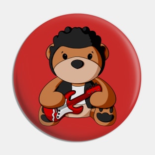 Rock Star Teddy Bear Pin